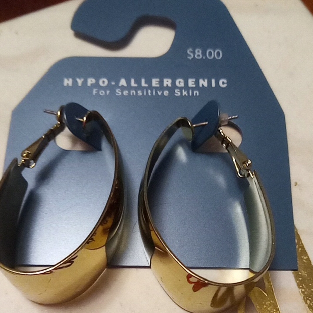 Chic Two-Tone Gold and Silver Earrings